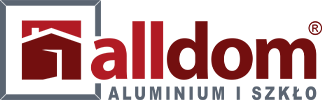 Logo Alldom aluminium i szkło